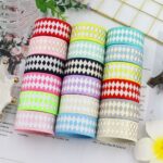 25mm Bronzing Geometric Rib Ribbon
