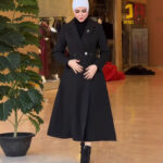 Elegant Mid-length Robe Trench Coat - Image 2
