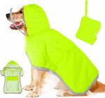Dog Raincoat Waterproof Soft Breathable Dog Rain Jacket For Small Dog Hooded Dog Rain Coat With Transparent Cap Protect Belly - Image 3