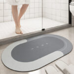 Cushion Bathroom Sliding Door Floor Foot Mat - Image 6