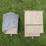 Wooden Bat Nest Hanging Outdoor Garden Eaves Bat Habitat - Image 2