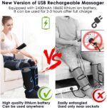 Leg Massager With Heat On Knee Cordless Air Compression For - Image 4