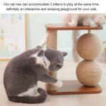Simple Small Wooden Vertical Scratching Post - Image 2