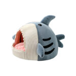 Cosy And Soft Hideout House For Cats With Shark Kennel - Image 2