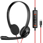 NUBWO HW02 Bilateral Lightweight Cable Telephone Headset - Image 10
