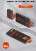 Charge Bank Transparent Magnetic Suction Separation Type 45W Quick Charge Comes With Wire Plug - Image 6