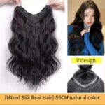 Women's Curly Long Wig Piece Is Fluffy And Invisible - Image 5