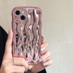 Electroplating Water Ripple Suitable Phone Case Solid Color - Image 5