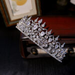 High-end Niche Luxury Elegant Zircon Bridal Crown - Image 3