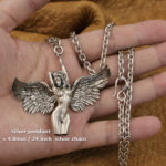 Sterling Silver Belle Angel Pendant Angel Halo - Image 6
