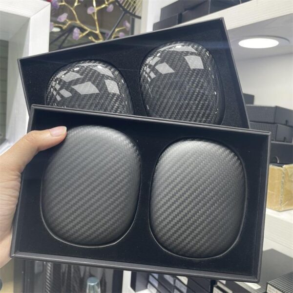 Earphone Sleeves Head-mounted Protective Cover 3K Carbon Fiber Forged Fiber