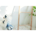Small Body Blue JK Plaid College Style Cute Suspender Skirt - Image 3