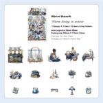 Retro Stickers Life Landscape Series Journal Decoration - Image 10