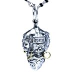 S925 Sterling Silver Personalized Retro Tibetan Three-head Vajra Pendant - Image 5