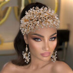 Wedding Headwear New Golden Luxury Creative Hair Accessories - Image 3