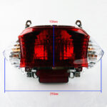 Motorcycle Guangyang 50 Tail Light Kobayashi Hai 50 Tail Light Xiao Guanyang 50 Light Rear Turn Signal Tail Light - Image 5