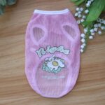Spring And Summer Grid Pet Cute Cartoon Printed Vest - Image 8