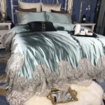 Cotton Four-piece Cotton Long-staple Cotton Bedding Lace Silk Cotton Quilt Cover - Image 8