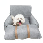 Car Cat And Dog Pet Sofa Nest Lattice Color Matching Portable Folding - Image 2
