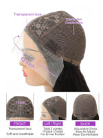 Front Lace Wig Human Hair Wig - Image 5