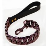 Pet Supplies Stainless Steel 32 Cast Traction Chain, Sandblasted Traction Black Handle - Image 3