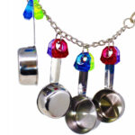 Parrot Bite Stainless Steel Four-pot String Toy - Image 3