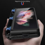 Magnetic Leather Folding Screen Light Luxury Thin Protective Case - Image 5