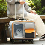 Cat Bag Going Out Pet Trolley Bag Good-looking Anti-stress Cat Backpack - Image 3
