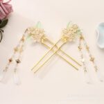 Antique Hanfu Headdress Tassel Bride Hairpin Step Shaking Insert Comb Hair Jewelry - Image 8