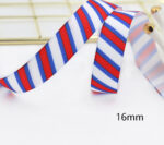 Stars And Stripes Ribbon Dovetail Bowknot Hair Ring Double Stitching Dovetail Ribbon - Image 8