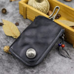 Hand-worn Vegetable-tanned Leather Key Case - Image 4
