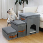 Foldable Pet Storage Stairs Dog Steps Ladder - Image 2