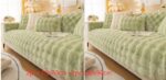 Winter Thickened Rabbit Plush Modern Sofa Cushion - Image 5