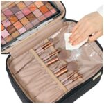 Portable Fashion Double Layer Cosmetics Bag - Image 2
