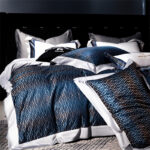 160 Long-staple Cotton Yarn-dyed Four-piece Jacquard Beddings - Image 4