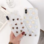 Love Polka Dot Bronzing Shell Pattern Phone Case - Image 5