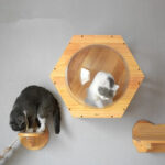 Solid Wood Scratching Post Cat Drilling Hole Luxury Cat Tree Toy - Image 2