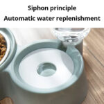 Pet Dog Cat Bowl Fountain Automatic Food Water Feeder Container For Cats Dogs Drinking Pet Articles  Pet Cat Water Dispenser, Automatic Gravity Cat Water Bowl - Image 5