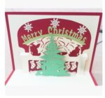 Christmas Card Wholesale Creative 3D Stereo Greeting Card Holiday Wish Card Kindergarten Handmade Greeting Card - Image 2