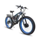 Front And Rear Dual Motor Electric Bicycle 21 Speed Oil Brake Lithium Battery - Image 3