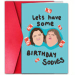 Birthday Greeting Card Funny Greeting Card Funny Text Cartoon Greeting Card - Image 7