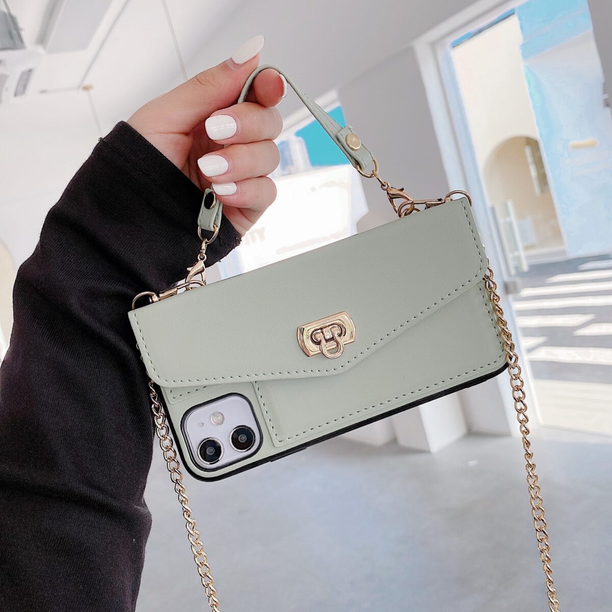 Shoulder Strap Type Card Changer Phone Case For Phone Case - Image 3