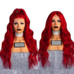 Red Wig Female Long Curly - Image 3