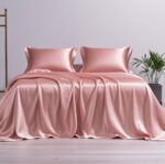 Silk Bed Sheet Fitted Sheet Four-piece Set Nordic Style