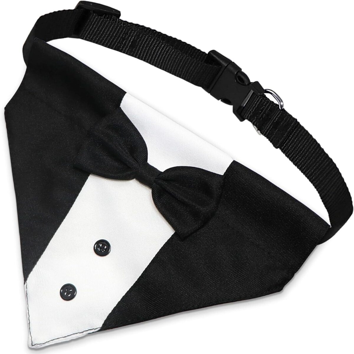 Dog Tuxedo Suit With Bow Tie And Bandana  Adjustable Formal Costumes For Small, Medium, Large Dogs Perfect For Weddings Birthdays - Image 3