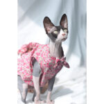 Cat Clothes Summer Thin Floral Dress Sphinx Hairless - Image 7