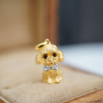 Brushed Craft Silver Jewelry Color Separation Cute Small Curly Pendant - Image 3