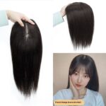 French Style Bangs Real Hair Wig Set - Image 8