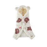 Pet Clothes Warm Thickened Flannel Hooded Shawl Pajamas - Image 4