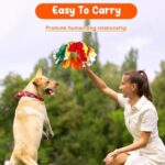 Interactive Sniffle Dog Toy For Throwing, Snuffle Pet Flying Disk For Dogs, Dog Flying Toy, Dog Sniffing Collar Toy Soft Polar Fleece Relieve Boredom Sniff Ball Enrichment Toy For Pet - Image 5
